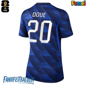 Franța Desire Doue #20 Echipament de Fotbal Replică Mondial 2026 Femei Acasa